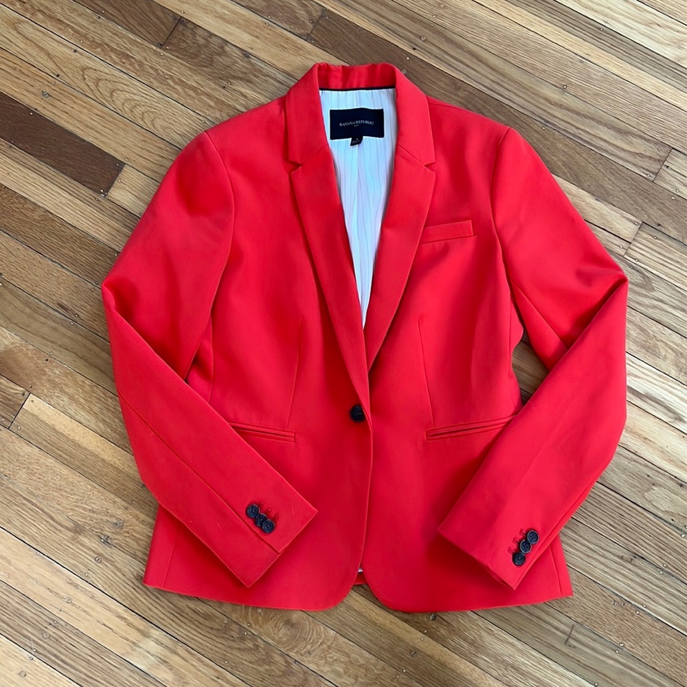 Banana Republic Red Blazer | Size 4